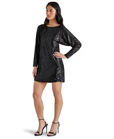 Steve Madden Women's Ginger Sequined Mini Shift Dress