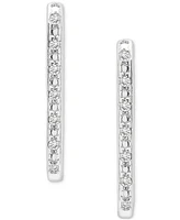 2-Pc. Set Diamond Open Link Pendant Necklace & Matching Hoop Earrings (1/6 ct. t.w.) in Sterling Silver, Created for Macy's