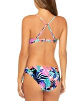 Raisins Juniors Moonshadow Printed Bikini Top Tied Bottoms