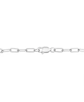 Diamond Heart Chain Paperclip Link Bracelet (1/6 ct. t.w.) in Sterling Silver, Created for Macy's