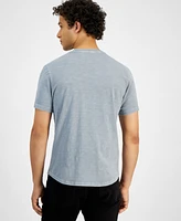 Sun + Stone Men's Kissed Regular-Fit Curved Hem T-Shirt, Created for Macy's