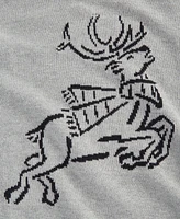 Club Room Men's Jacquard Crewneck Reindeer Graphic Sweater, Exclusively at Macy's