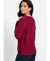 Olsen Women's Rib Knit Pullover