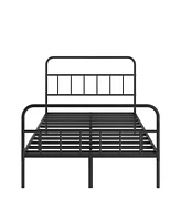 Slickblue Sturdy Metal Platform Bed Frame with Headboard