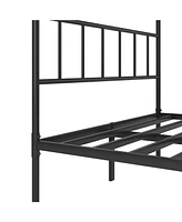 Slickblue Sturdy Metal Platform Bed Frame with Headboard