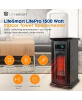 LifeSmart LifePro 1500 Watt 1500 Btu Infrared Quartz Indoor Tower Space Heater