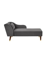 Slickblue Modern Velvet Upholstered Chaise Lounge Chair Stylish and Comfortable Seating Solution