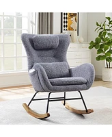 Slickblue Rocking Chair for Nursery Comfortable and Stylish Seating for Baby's Room