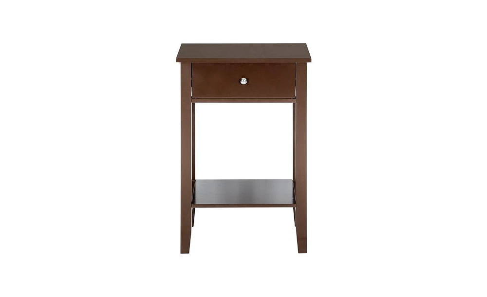 Slickblue Two-layer Bedside Table Coffee Table with Drawer Coffee