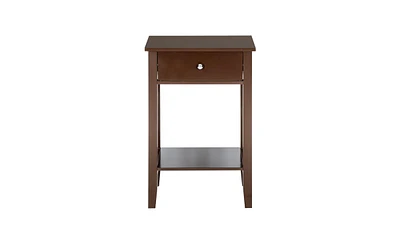 Slickblue Two-layer Bedside Table Coffee Table with Drawer Coffee