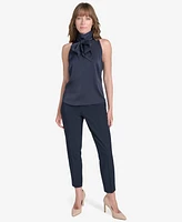 Tommy Hilfiger Women's Sleeveless Tie-Neck Top