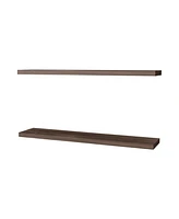 Fm Furniture Greer Floating Shelf in Melamine x2,Cognac