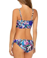 Raisins Juniors Printed Aruba Bikini Top Side Tied Bottoms