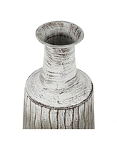 LuxenHome Set of 3 Multi-Color Ombre Metal Bottle Vases