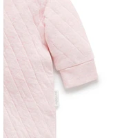 Purebaby Baby Girls Quilted Coverall