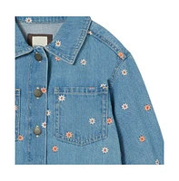 Cotton On Girls Little/Big Sophie Denim Shacket