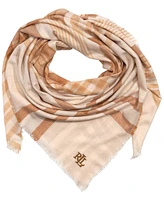 Lauren Ralph Light Weight Woven Square Scarf