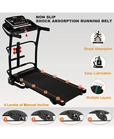 Ksports 16 Inch Wide Foldable Home Treadmill w/ Bluetooth & Fitness Tracking App