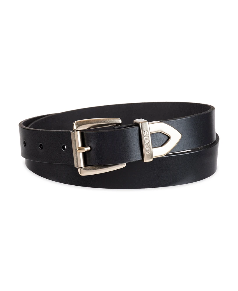 Levi's Women's Western Metal Tip End Leather Belt