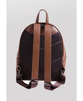 Furniq Uk Genuine Leather Backpack, Venous Pattern Brown