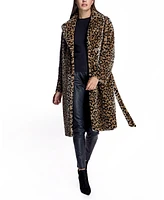 Julia & Stella by Maximilian Women's Reversible Shearling Wrap Coat