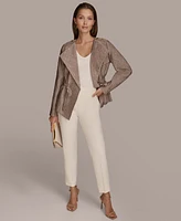 Donna Karan New York Women's Textured Tie-Front Wrap Jacket