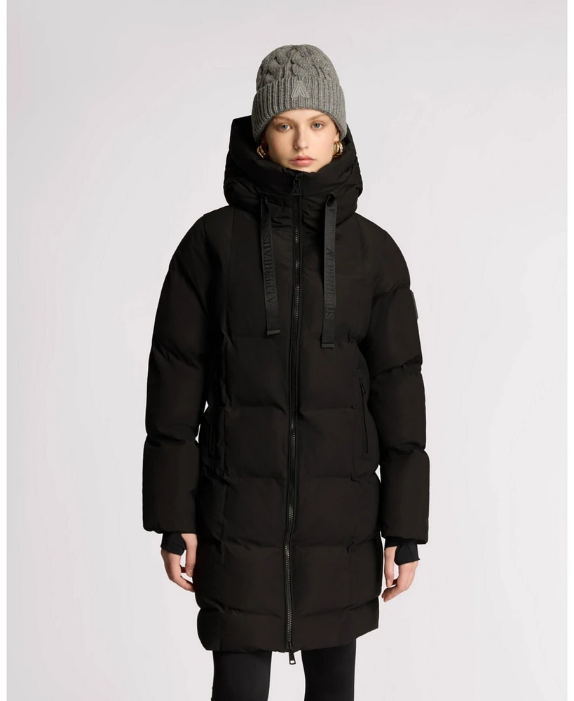 Alpenhaus Women's Cluze Mid-Length Puffer with Square Quilting