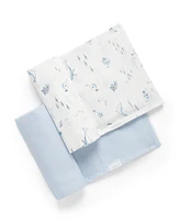 Purebaby Baby Boy Muslin Swaddle 2 Pack