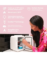 Cooluli Glow Beauty 4L Mini Fridge with Mirror Led