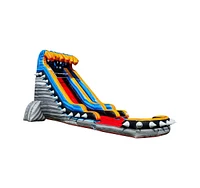 JumpOrange 19 Rocker Commercial Grade Water Slide with Detachable Deep Pool, Big Kids and Adults, Tall Blow Up Waterslide, Outdoor Indoor Inflatable,