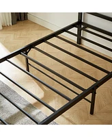 Slickblue Twin Bed Frame with Headboard & Footboard Platform Design with Storage Space