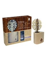 Pursonic 3D Tree Reed Diffuser with 100% Pure Lavender Essential Oil