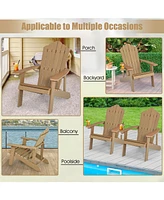 Vebreda Weather Resistant Hips Outdoor Adirondack Chair with Cup Holder