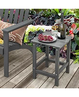 Skonyon 14 Inch Square Weather-Resistant Adirondack Side Table