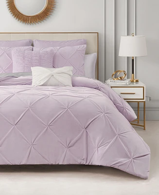 Juicy Couture Kiss Pleat Plush 7-Pc. Comforter Set, King