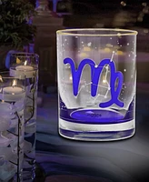 Culver Virgo Zodiac Double Old-Fashioned Glass, Set of 2