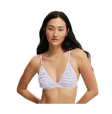 Cotton On Women's Rara Ruffle Triangle Bralette