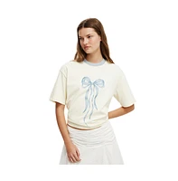 Cotton On Women's The Premium Boxy Graphic Tee