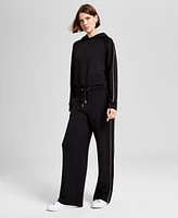 And Now This Women's Contrast-Tipped Sweatpants, Exclusively at Macy's