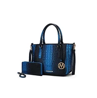 Mkf Collection Aphelia Croc-Embossed Tote Handbag by Mia K