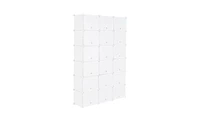 Slickblue 12-Tier Portable 72 Pair Shoe Rack Organizer 36 Grids Tower Shelf Storage Cabinet Stand Expandable for Heels, Boots, Slippers