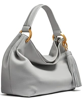Donna Karan New York Glenwood Leather Shoulder with Tassel Detail