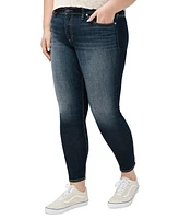 Silver Jeans Co. Plus Size Suki Mid-Rise Curvy-Fit Skinny Jeans