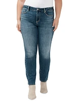 Silver Jeans Co. Plus Suki Mid-Rise Curvy-Fit Straight-Leg