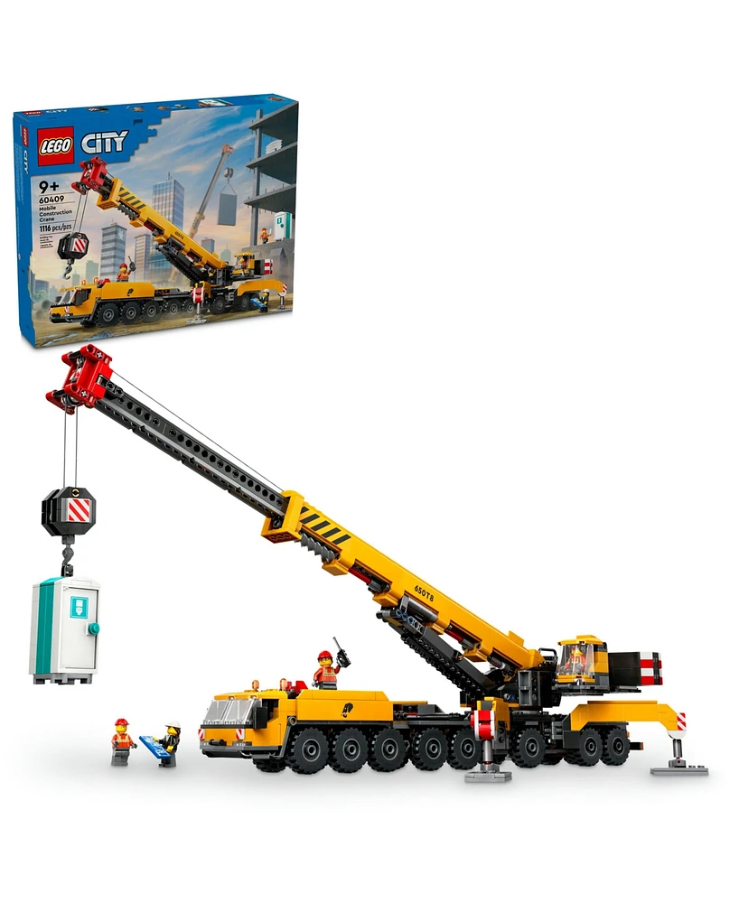 Lego City Yellow Mobile Construction Crane Toy Set 60409