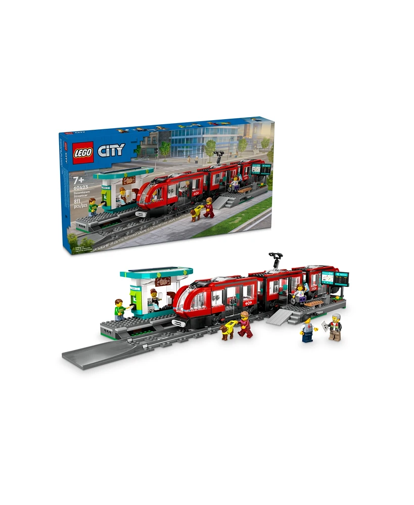 Lego City Downtown Streetcar and Station Toy Set 60423