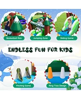 Sugift Inflatable Christmas Bouncy House with 735w Blower
