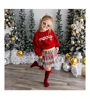 Sweet Wink Baby Girls Baby Baby Christmas Plaid Tiered Tutu