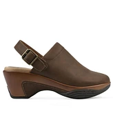 White Mountain Women's Viewable Slingback Clogs