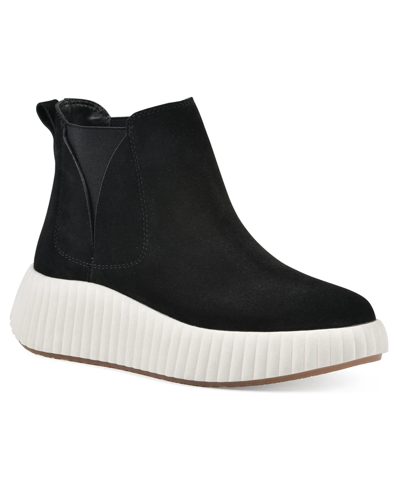 White Mountain Women's Dignify Platform Sneaker Booties